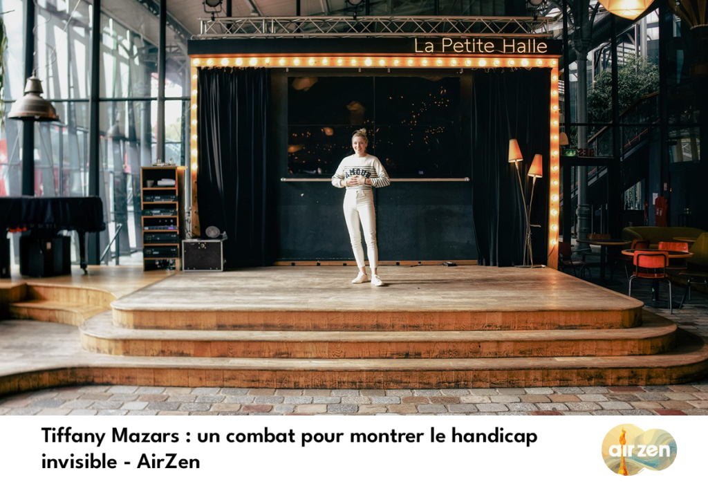 Article AirZen "Tiffany Mazars : un combat pour montrer le handicap invisible"